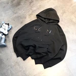 남성 디자이너 후드 여성 Hoody Pullover Sweatshirts Hoody Steel Lettering 까마귀 인쇄 캐주얼 한 느슨한 후드 플레e 의류 고리 의류 의류 크기 M-XL