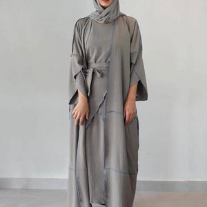 Etnik Giyim 3 Parça Abaya Set Kadınlar Uzun Müslüman Elbise Fas Kafan Durumları Ramazan İslam Kebaya Kameez Dubai Türkiye