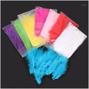 Party Decoration 100Pcs/Bag Feathers For Diy Transparent Balloon Filling Birthday Clear Supplies Drop Delivery Home Garden Festive Eve Dhacb