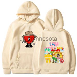 Erkek Hoodies Sweatshirts Yeni BM Verano Sin Ti Hoodie Bad Bunny Hoodie Erkekler ve Erkekler için J230818