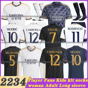 23 24 Bellingham Futebol Jerseys RODRGO Camiseta Futebol Jerseys VINI JR ARDA GULER Mbappe Camisa de Futebol Crianças 2023 2024 Real Madrids Camiseta De Futbol