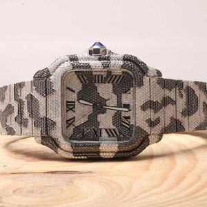 힙합 다이아몬드 케이스 골격 커플 스테인 스틸 Ladi S925 Moissanite Watch와 GRA 인증 사용자 정의 VV