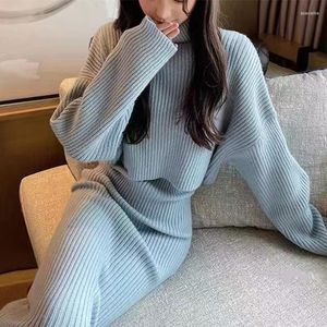 Maglione femminile maglione pullover 2023 Slitta Slitta Mialt Smell Coat a due pezzi Set di due pezzi