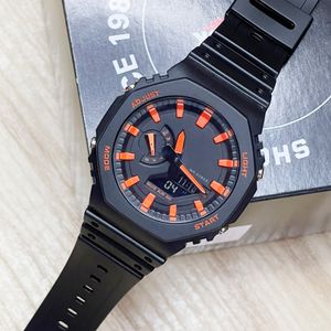 W pełni funkcjonalne zegarki na nadgarstek GA GM LED Dual Display Men Men Dziewczyna sport Sport Electronic Analog Digital Ladies Waterproof Clock 04