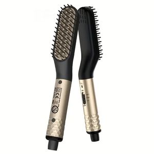 Professional Heating Comb for Fast and Effortless Straightening -Beard Hair Straightener Brush