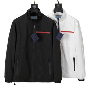 Projektant Luksusowe kurtki męskie pełne zip lekki płaszcz sportowy z kieszeniami zwykłe dopasowanie swobodna jesienna kurtka bombowca