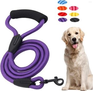 Dog Collars Durable Dogs Leash Pet Outdoor Training Rope For Small Medium Solid Color Walking Chain Accessories Supplies