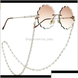 Okulary łańcuchy okulary aessories moda Aessorieschic luksus ręcznie robione eleganckie perłowe szklanki z koralikami łańcuch kobiet smyczy czytanie oko dhli4