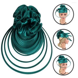 Bandanas Cocktail Party Hat Women Headdress Fascinator Hair Decor Banquet Headwear Fascinators The Flowers Accessories Wedding Ceremony