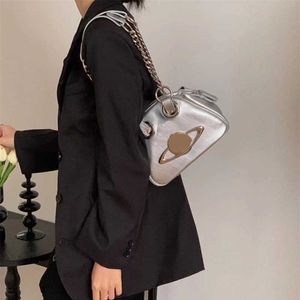 VIVI west Empress Dowager SaturnBAGS Bowling Bag Punk Style Spring/summer Women's Bag Shoulder Bag Underarm Bag Chain Bag 230815