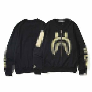 A Bathing Ape Autumn and Winter Youth Casual Round Neck Pullover Middle Zipper Shark Embroidery Bottom Sweater Bathing Ape Hooded
