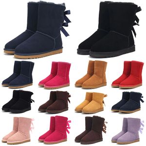 Projektant Australia Uggity Women Boots Chestnut High Low Black Grey Blue Luxury Krótki But Krótki buty śnieżne buty zimowe Buty 36-41