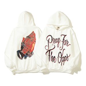 CPFM American Street Moda Markası Jerry Müdürü Kanye'nin Dua Ele Gloos Hooded Hoodie