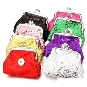 Money Clips Noosa Chunks Metal Ginger 18Mm Snap Buttons Jewelry Coin Purses Sequins Small Wallets Pouch Kids Girl Womens Bags Hnq4F Otnqs