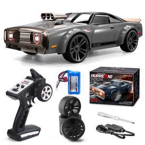 Modelo Diecast SCY 16303 RC Car 35 km H 4WD com luz LED 1 16 Muscular remoto Músculo de alta velocidade de dift veículo Gretos de brinquedo 230818