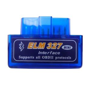 Диагностические инструменты сканер Scanner obdii код инструмент Tra Mini Elm327 Bluetooth obd2 v1.5 ELM 327 V 1,5 OBD 2 ELM-327