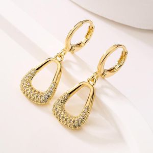 Brincos Dangle Cmoonry 4 Drop da moda para mulheres joias de festa 2023 Moda CZ Earring Acessórios femininos