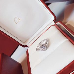 Anel Ring Ring Luxury Jewelry Rings for Women Alphabet Diamond Design Fashion Christmas Presente Jóias do dia dos namorados Presente Versátil Rings Szie 5-9 Good