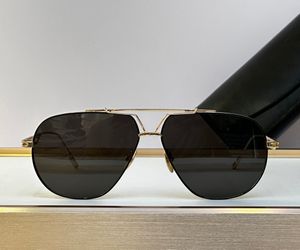 Gold Black Pilot Sunglasses The Commander Men Summer Sunnies gafas de sol Sonnenbrille UV400 Eye Wear with Box