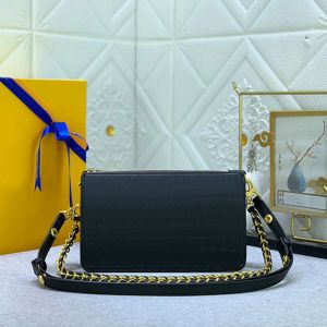 Unterarm Clutch Bags Square Crossbody Bags Ketten Handtaschen Brieftasche Leder geprägt kleine Blütenkette Reißverschluss Hardware WOC Messenger Geldbörse abnehmbare Träger