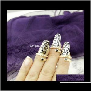 Band Rings Punk Armor Gold Tone Fingernail Knuckle Finger Tip Ring Night Club Guard Gntc7 NQHZX Drop Leverans smycken DHPSG