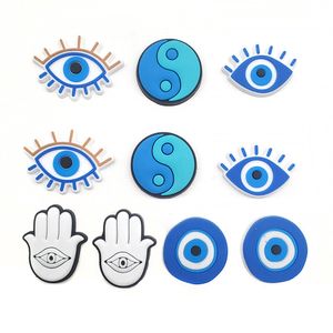 Shoe Parts Accessories 1Pc Cartoon Blue Eye Pvc Charms Buckles Fit Jibz Clog Sandals Garden Decoration Kids Party Gift Drop Delivery Otpsp