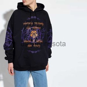 Capuz de moletons de moletons moletons com moletons de inverno capuz letra vtm sânscrito tira impressão de melhor qualidade masculino de grandes dimensões Mulher casual Sweatshirts j230818