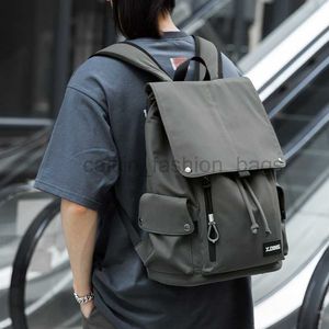 backpack Flip lever laptop men's anti-theft outdoor travel designer 2022 large capacity Oxford commuting bag caitlin_fashion_bags