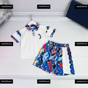 Abiti per bambini Bella polo Designer Designer Suet a 2 pezzi Set per bambini maglietta per bambini e pantaloncini di spedizione gratuita Dimensione di spedizione gratuita 110-150 cm Nuovo prodotto MAR15