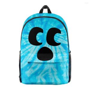 Backpack Diamond Craftee Face Tie Dye Student School Bag Unisex Daypack Zipper Traval Harajuku