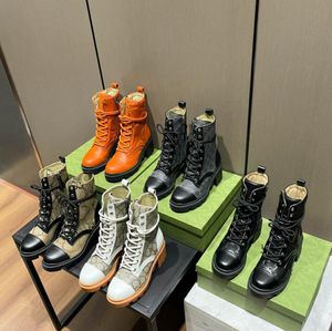 Luksusowe designerskie buty damskie botki rombowe skórzane kostki platform