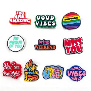 Shoe Parts Accessories New Jibz Cartoon Cute Clog Charms Shoes Pvc Decoration Girls Children 39S Party Christmas Gifts Drop Delivery Ott3J