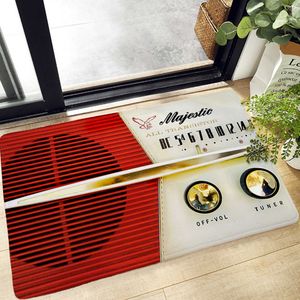 Carpets Retro Cassette Music Tape Entrance Door Mat Living Room Home Decor Non-Slip Kitchen Floor Mat Bathroom Carpet Area Rug R230718