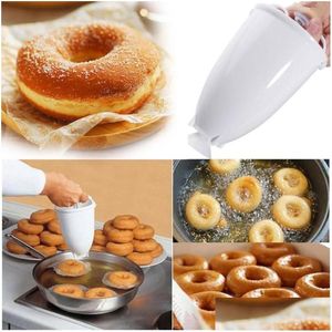 Strumenti per torta Plastica Donut Maker Hine Stampo Strumento fai -da -te Cucina Penticeria che produce accessori per la cottura per la consegna per la consegna del giardino barre da pranzo Dha5t