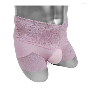 Underpants Sissy bulge pênis bolsa calcinha calcinha floral boxers boxers shorts cueca algodão moda sexy lingerie engraçado biquíni masculino louco