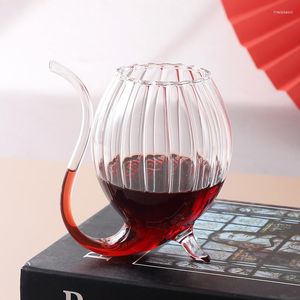 Copos de vinho 1pc 8.3 13,5cm Creative Caneca de vidro de goble