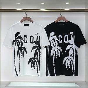2023mens Letter Print T Shirts Luxury Black Fashion Designer Summer Högkvalitativ Top Short Sleeve Size MC S-XXL Queen T Shirt