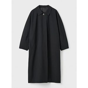 Women Collared Silhouette One Button Batwing Sleeve Wind Coat Jacket toteme