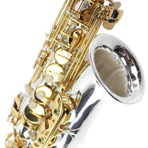 Srebrna nowa marka Suzuki EB Tune Instrument muzyczny Golden Key Wysokiej jakości saksofon altowy z ustnikowym prezentem