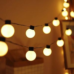 태양열 문자열 LED 전구 옥외 화환 화환 Festoon Street Solar String Lights Christmas Garden Party 장식 램프