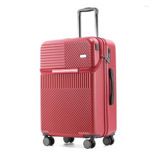 Resväskor 2023 Mojy Factory Direct Sales Red Anpassning Aluminium Cabin Carrier Trolley Travel Suitcase For Kids on Wheels Promotion