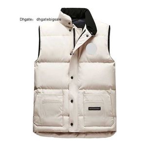 Down Jacket Vest Coat Mens Designer Canadian Goose Feather Material Fashion Trend Black Size XXL grossistpris 13
