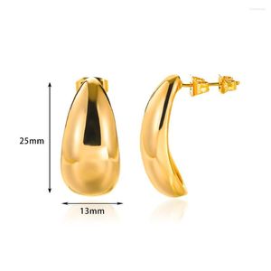 Yüksek Tasarımcı Işık Lüks Saplama Küpe Paslanmaz Çelik Su Damla Kulak Deliği Kadınlar için Moda Kulakları Mücevher Hediye Eğitimi Ücretsiz Teslimat BG614616