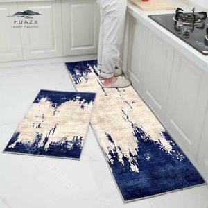 Carpets Concise Kitchen Floor Mat Anti-Slip Bathroom Entrance Doomat Washable Bedroom Living Room Bedside Long Area Rug Corridor Carpet R230718