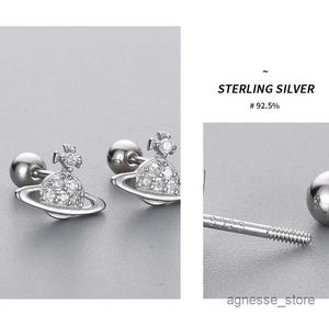 Charm 925 Sterling Silver Stud Earrings Earring for Women Personality Wedding Screw Stud Earrings Jewelry Gift R230819