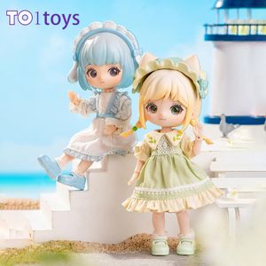 Blind Box Simontoys Liroro Summer Island Series Box Toys OB11 1 12 BJD DOLLS MISTÓRIA Ação fofa Figura Kawaii Model Girls Gift 230818