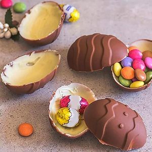 Baking Moulds 3D Easter Surprise Egg Chocolate Silicone Mold DIY Tray Pastry Fondant Soap Mould Cake Decoration Tool