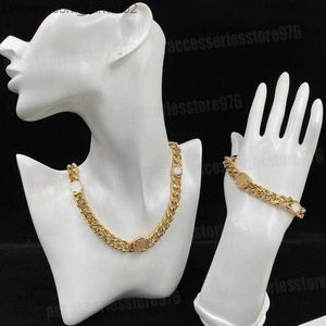 Pendant Necklaces Designer Choker Necklace Fashion Bracelets Stainless Steel Bangle Designer Unisex Punk Letter Curb Cuban Gold Jewelry Z230819