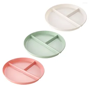 Dinnerware Sets 3 Compartment Plates Dinner Large Serving Bowl Kids Divided Portion Dividers Adults