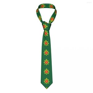 Ties cravatta per uomini Formale cravatta magra classica maschile di difesa di difesa della guyana Flag Gentleman stretta